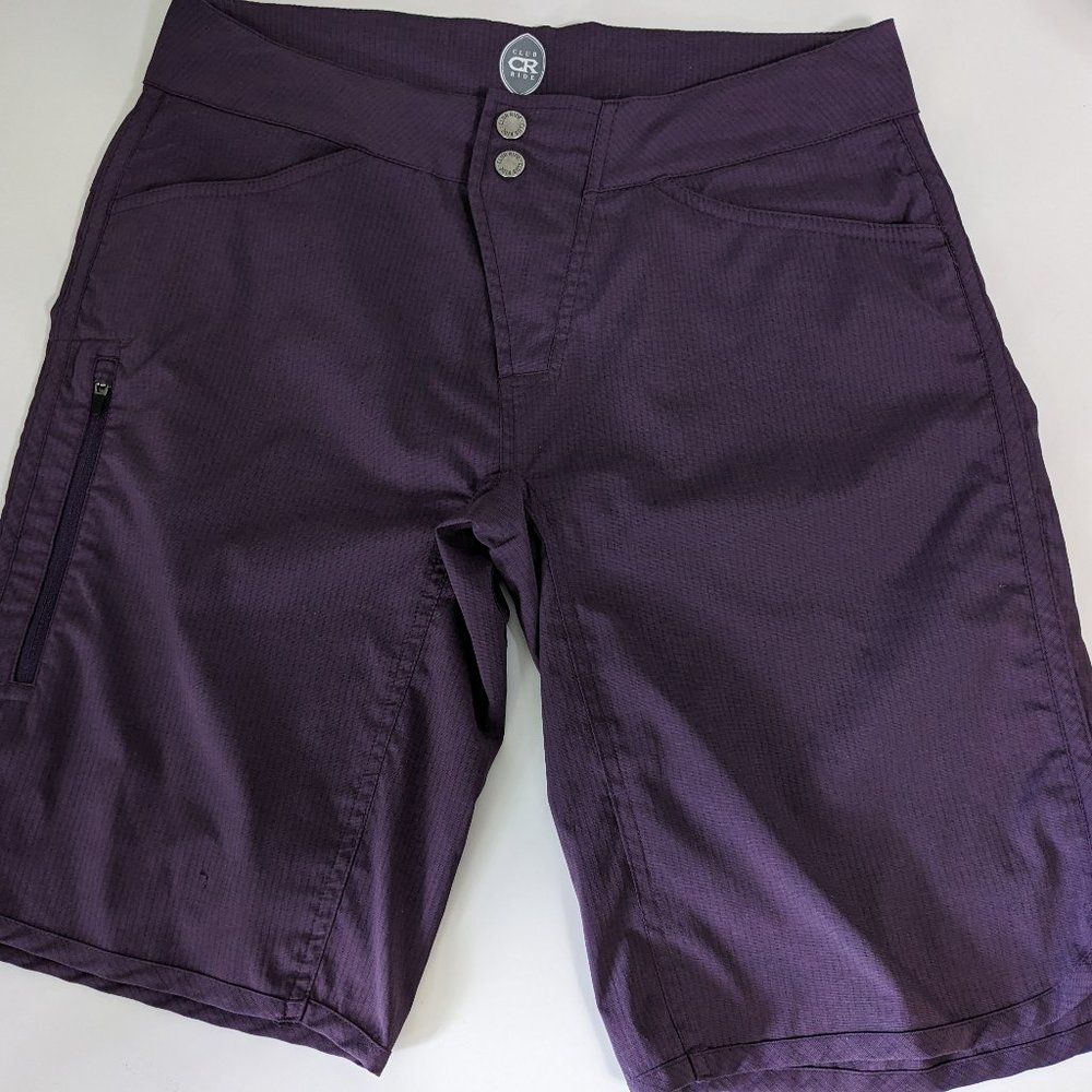 Club Ride Women's Savvy Cycling Shorts - 11-Inch Inseam XS "Loganberry"